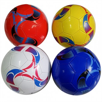 Мяч футбольный размер 5 (4 цвета) 275 г камера PU (W-17,117786) (Не предназначен для профессионального и любительского футбола)