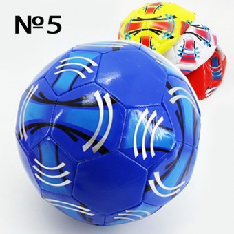 Мяч футбольный размер 5 PVC 1,6 мм 4 цвета 280 г (25493-13А) (Не предназначен для профессионального и любительского футбола)