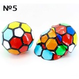 Мяч футбольный размер 5 PVC 1,6 мм 4 цвета 280 г (25493-6A)