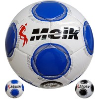 Мяч футбольный "Meik-077-44" 2-слоя, TPU+PVC 2.7, 400-410 гр., машинная сшивка 31232,35