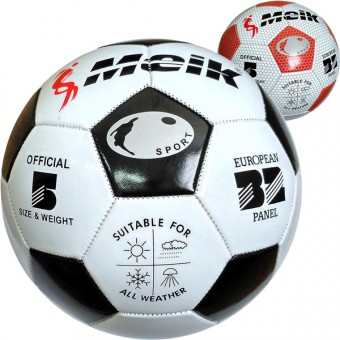Мяч футбольный "Meik-2000" 3-слоя PVC, 1.6, 320гр ,машинная сшивка,1802-1-4