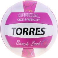 Мяч волейбольный TORRES Beach Sang Pink V10085 синт кожа