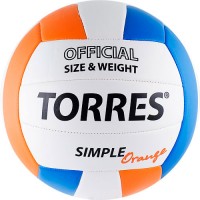 Мяч волейбольный TORRES Simpler Orange синт.кожа PVC