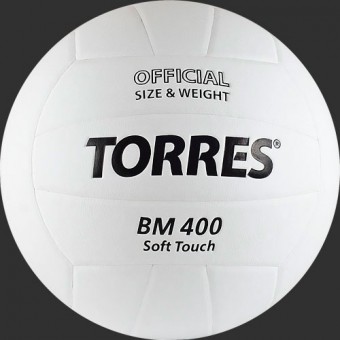 Мяч волейбольный TORRES BM 400 синт кожа (ТПУ)