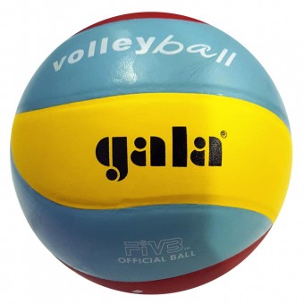 Мяч волейбольный Gala G651, клееный,10 панелей,желто-красно-голубые цвета