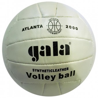 Мяч волейбольный Gala PQ209, шитый, 18 панелей, белый, №5, камера бутиловая,