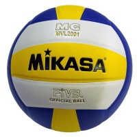 Мяч волейбольный Mikasa MVL2001, MVP2001, №5, сине-желто-белый классический дизайн 8 клеяных диагональных панелей