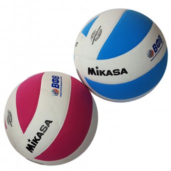 Мяч волейбольный "Mikasa VSV800", р.5, синт.пена ТПЕ, клеен,8 пан,бут.кам (роз, голуб)