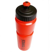 Бутылка для воды спортивная TORRES 0,75л пищевой пл, черн-красн SS1067