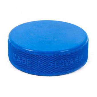 Шайба хоккейная большая облегченная "Vegum" Вес 125 гр Словакия (голубая)