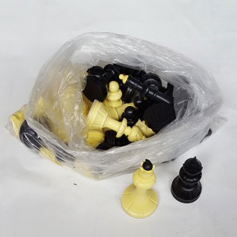 Шахматные фигуры № 5 пластиковые в пакете Айвеного