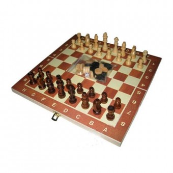 Игра "3 в 1" (шахматы, шашки, нарды) W001S дерево