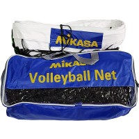 Сетка волейбольная черная Mikasa в чехле + трос (Чехол синий)