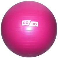 Мяч д/фитнеса 55 см (цв. ассорти) "Anti-burst" в коробке GO-DO