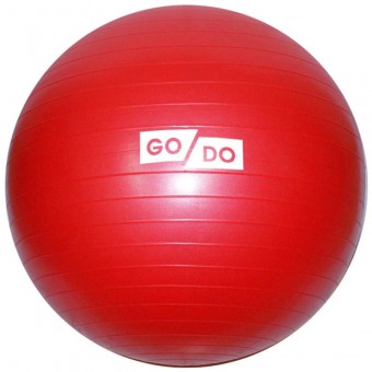 Мяч д/фитнеса 85 см (цв. ассорти) "Anti-burst" в коробке GO-DO