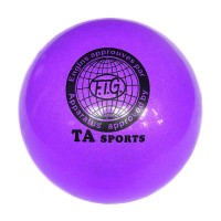 Мяч д/худ. гимнастики 19 см ( цвет ассорти с блестками)