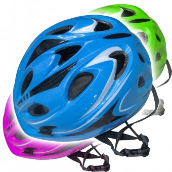 Шлем велосипедный JR (зелен, гол, роз) 18476,77,78